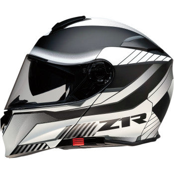 Z1R Solaris Modular Helmet - Scythe - White/Black - Vamoose Gear Helmet