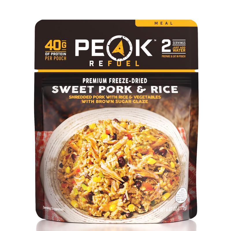 Load image into Gallery viewer, PeakRefuel - Sweet Pork &amp; Rice - Vamoose Gear Food
