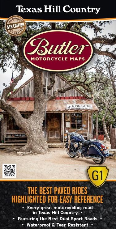 Load image into Gallery viewer, Butler Motorcycle Maps - Vamoose Gear Maps Texas Hill Country G1
