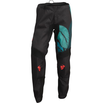 Load image into Gallery viewer, Thor Women&#39;s Sector Urth Pant - Black/Teal - Vamoose Gear Apparel
