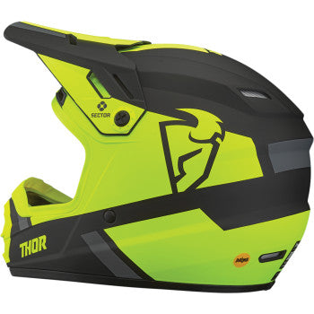 Load image into Gallery viewer, Thor Youth Sector Off Road Helmet - Split Acid/Black - Vamoose Gear Helmet
