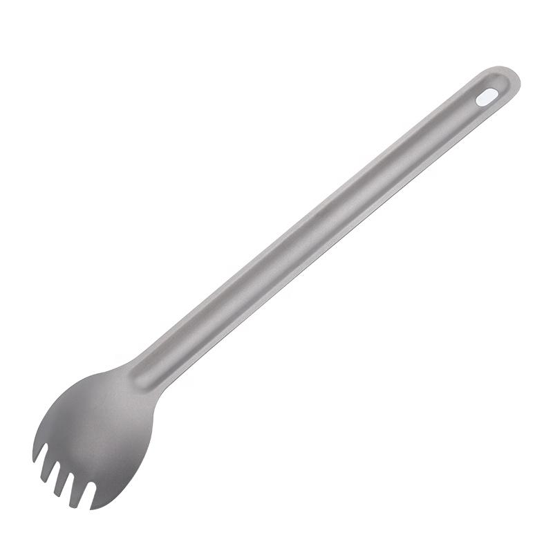 Load image into Gallery viewer, PeakRefuel Titanium Spork (long handle) - Vamoose Gear Camping
