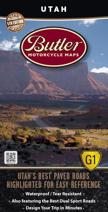 Load image into Gallery viewer, Butler Motorcycle Maps - Vamoose Gear Maps Utah G1
