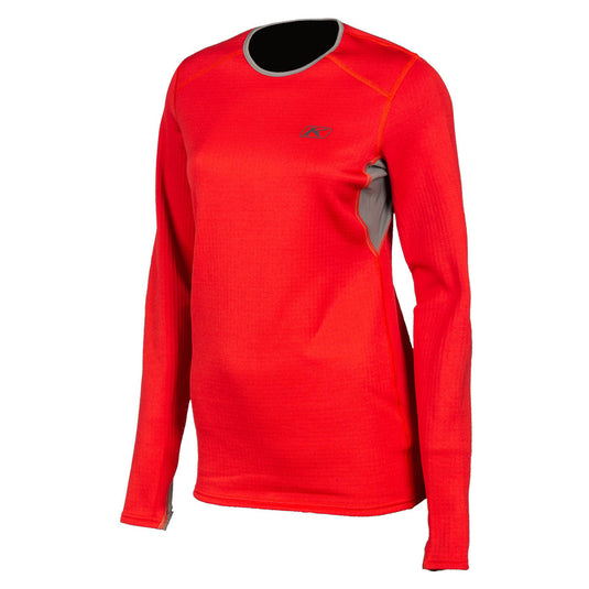 Klim Womens Solstice Shirt 3.0 - Base Layer - Vamoose Gear Apparel Chili Pepper - Castlerock Gray / XS