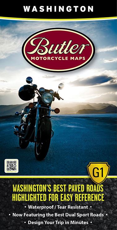 Load image into Gallery viewer, Butler Motorcycle Maps - Vamoose Gear Maps Washington G1
