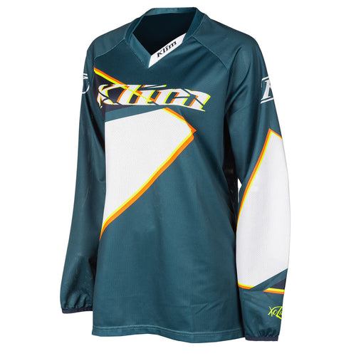 Klim Women's XC Lite Jersey - Shattered Petrol - Vamoose Gear Apparel Shattered Petrol / XSm