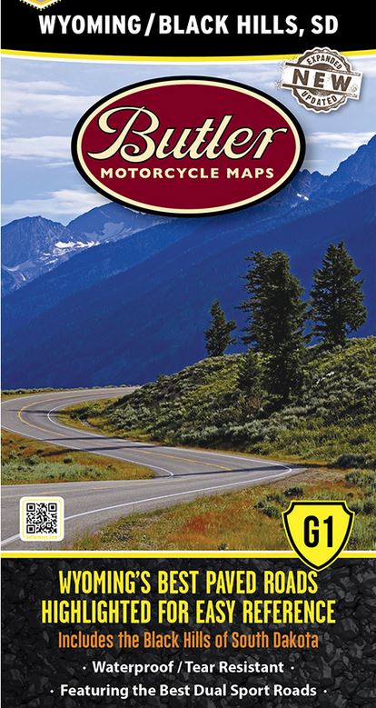 Load image into Gallery viewer, Butler Motorcycle Maps - Vamoose Gear Maps Wyoming &amp; Black Hills G1
