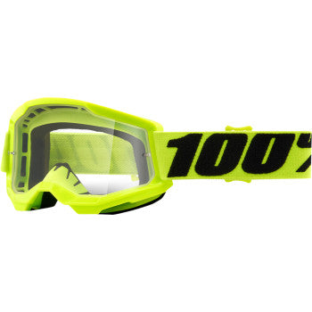 Load image into Gallery viewer, 100% Strata 2 Junior Goggles - Vamoose Gear Eyewear Yellow/Clear Lens
