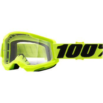 Load image into Gallery viewer, 100% Strata 2 Goggles - Vamoose Gear Eyewear Yellow/Clear Lens
