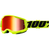 100% Strata 2 Goggles - Vamoose Gear Eyewear Yellow/Mirror Red Lens
