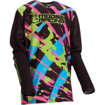 Moose Racing Youth Agroid Jersey - Black/Pink/Blue/Green - Vamoose Gear Apparel