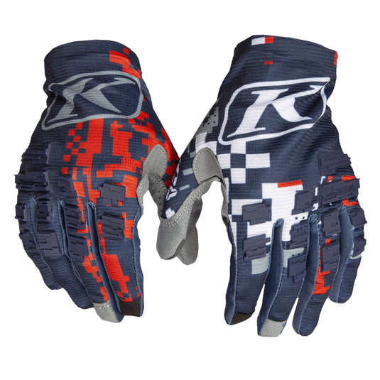 Klim Youth XC Lite Glove Digital Chaos Red - Vamoose Gear Apparel