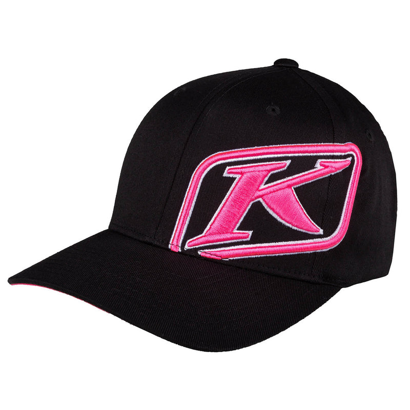 Load image into Gallery viewer, Klim Rider Hat - Flexfit Style - Vamoose Gear Apparel Sm/Med / Black/Knockout Pink
