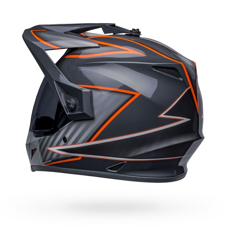 black and orange motorcycle helmets Bell MX-9 Adventure Dalton MIPS Helmet Small Black/Orange