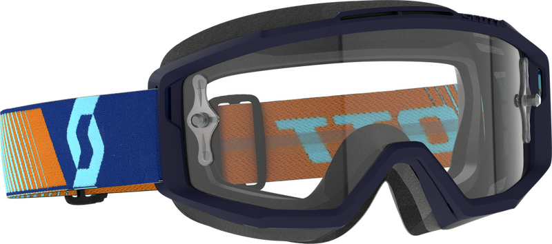 Load image into Gallery viewer, Scott OTG Goggle - Over the glasses - Vamoose Gear Eyewear Royal Blue/Orange Clear Lens
