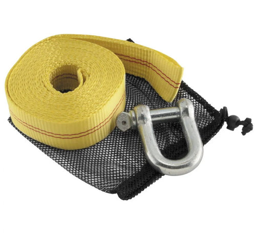 QuadBoss Heavy-Duty Tow Strap Yellow-20 ft. - Vamoose Gear UTV Accessories