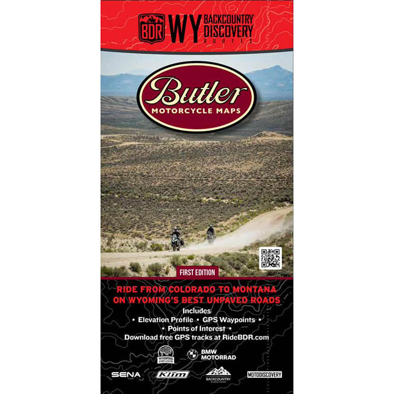 Load image into Gallery viewer, Butler Motorcycle Maps - Vamoose Gear Maps Wyoming BDR
